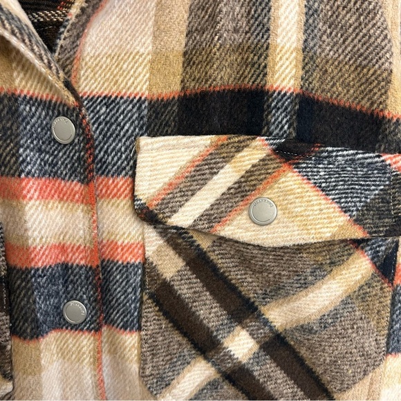 Blank NYC Plaid Flannel Jacket Women’s Medium Lumberjack Style Outerwear - Picture 4 of 10